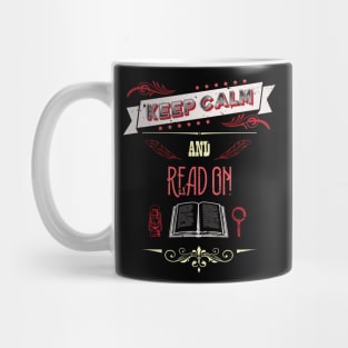 Keep Calm and Read On Vintage RC08 Mug